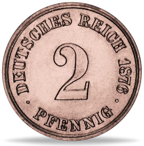 2 Pfennig 1873-1877 kleiner Adler Jäger 2 - Münze Vorderseite