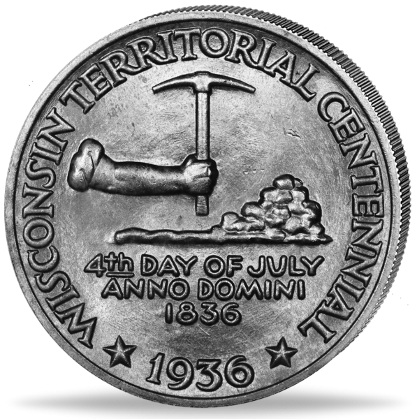 20 Half Dollar Wisconsin - Münze Vorderseite