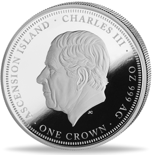 1 Crown 'The Crown Charles' - Silber - Münze Vorderseite