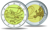 Andorra, 2 Euro 100 Jahre Skisport in Andorra, 2024, bfr. in