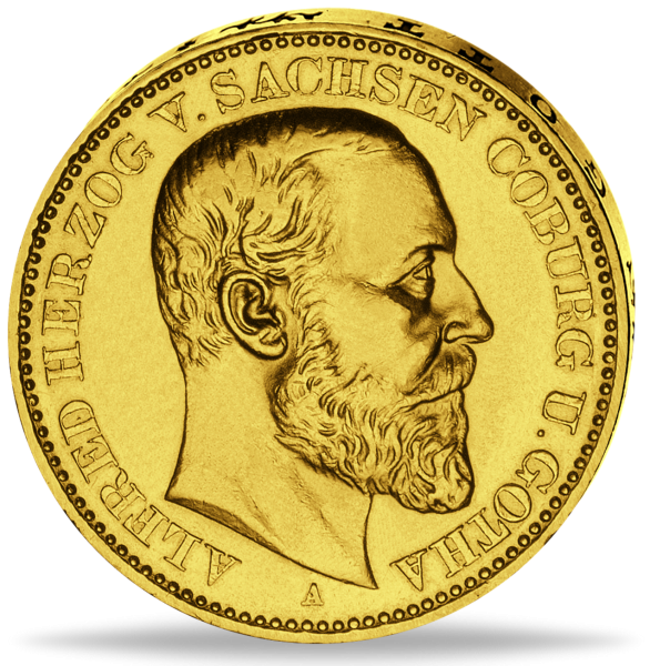 20 Mark Alfred Sachsen Gotha - Vorderseite Münze