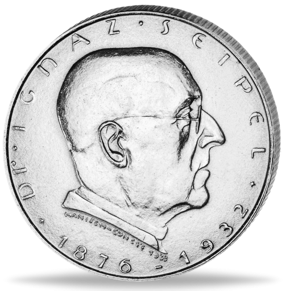 Österreich, 2 Österreichische Schilling 1932 Dr. Seipel - Silber - Vorderseite