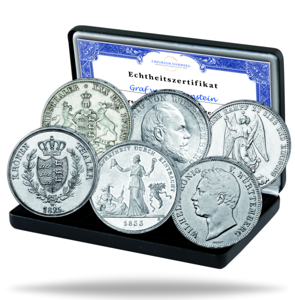 Taler-Satz Württemberg (6 Mz.) - Satzbild