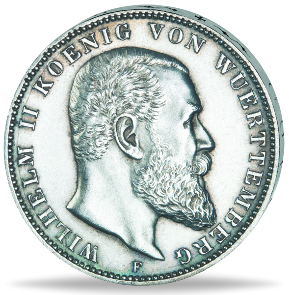 3 Mark Wilhelm II - Vorderseite Münze
