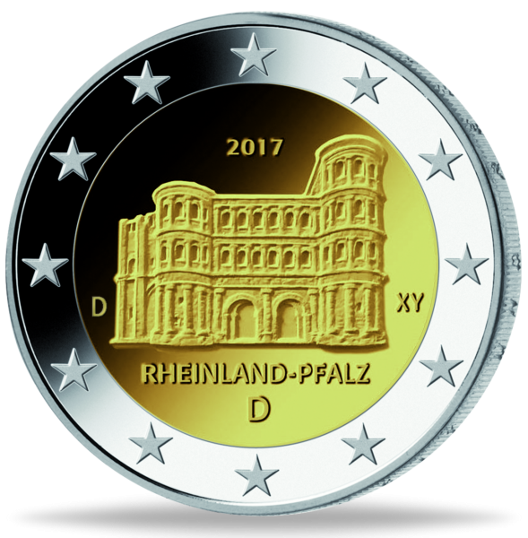 2 Euro „Porta Nigra Trier" - Münze Vorderseite