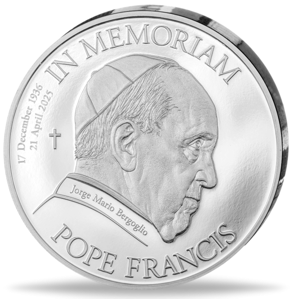 5 Dollar In Memoriam Franciscus Silber - Münze Vorderseite