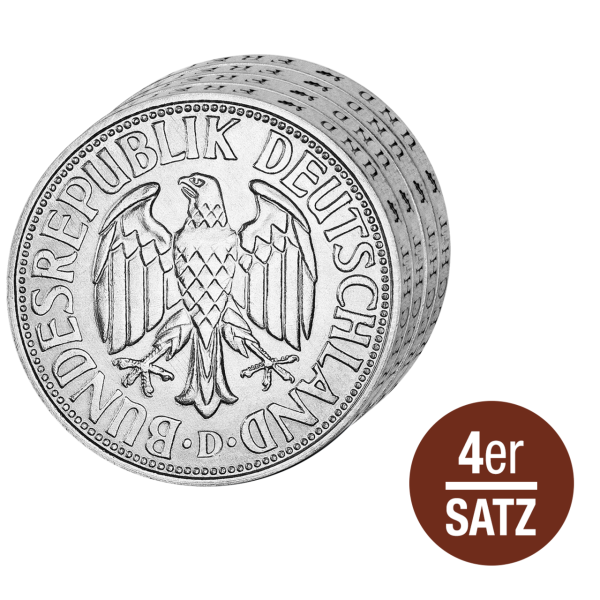 Bundesrepublik Deutschland, 2 DM Ähren & Trauben 1951 - Satzbild