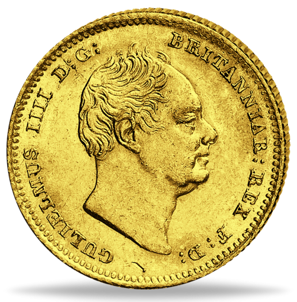 1/2 Pfund William IV. 1835-37 - Münze Vorderseite