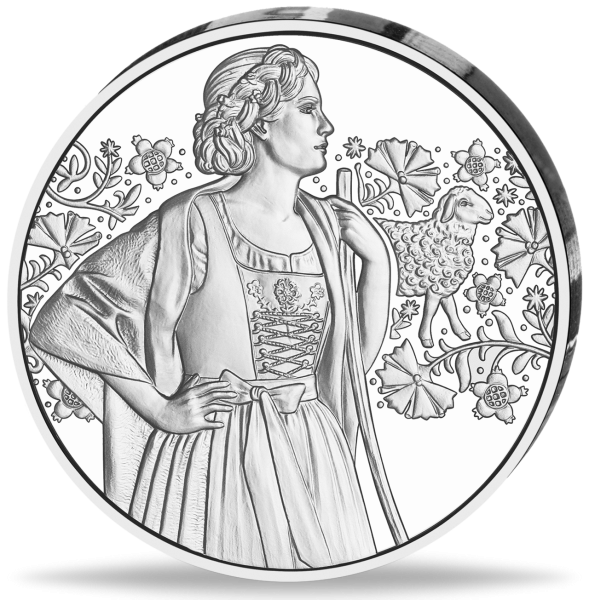10 Euro Aufjuachzn Silber - Münze Vorderseite