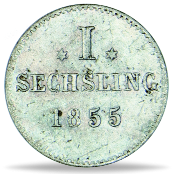 1 Sechsling Hamburg 1823-1855 - Münze Vorderseite