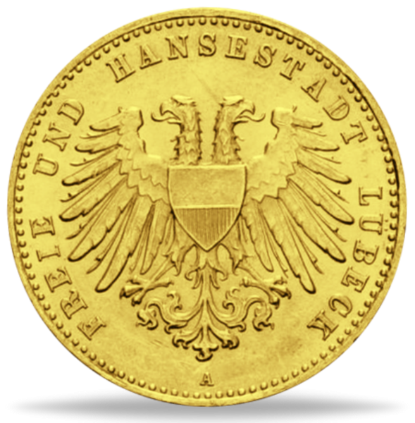 Freie und Hansestadt Lübeck, 10 Mark - Vorderseite Münze