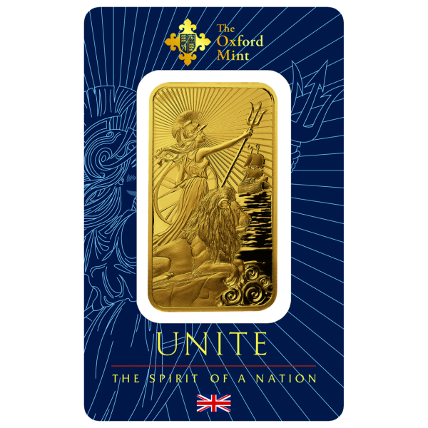 1 Unze Goldbarren Britannia Oxford Mint - Barren in Blister