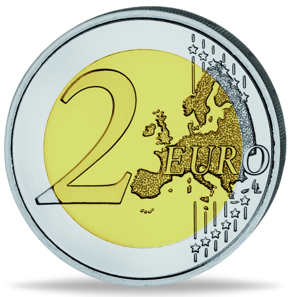 2 Euro Rathaus Bremen - Rückseite Münze