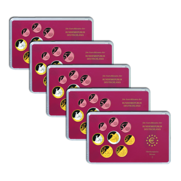 Deutscher Kurssatz mit 3,88 € - 1 Cent - 2 €