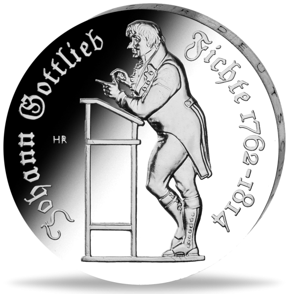 DDR, 10 Mark 1990 Johann Gottlieb Fichte - Münze Vorderseite
