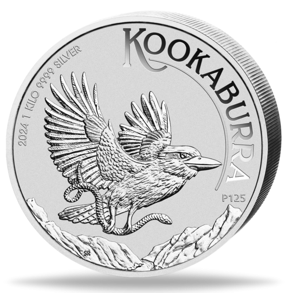 30 Dollar Kookaburra 1 kg Ag - Münze Vorderseite