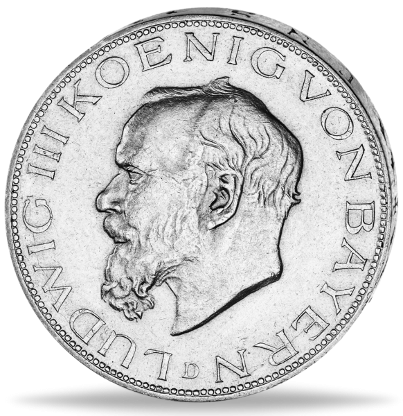 5 Mark Ludwig III. - Vorderseite Münze