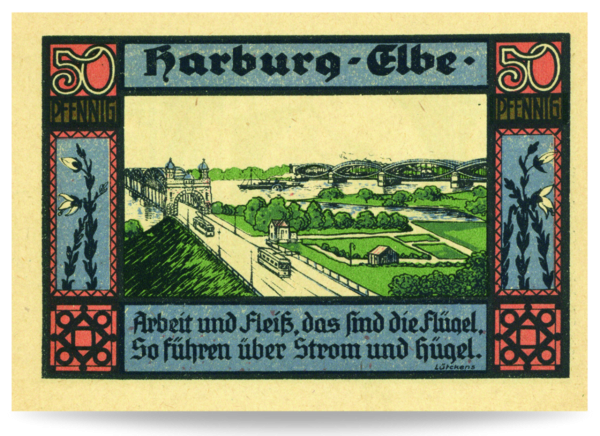 50 Pfennig Notgeld - Vorderseite Banknote