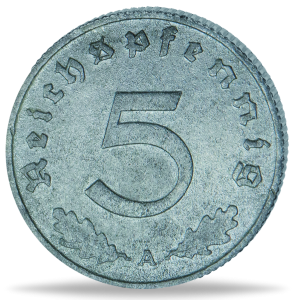 5 Pfennig Hakenkreuz - Vorderseite Münze