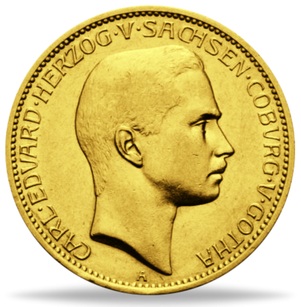 10 Mark „Herzog Carl Eduard“ 1905 - Gold - Münze Vorderansicht