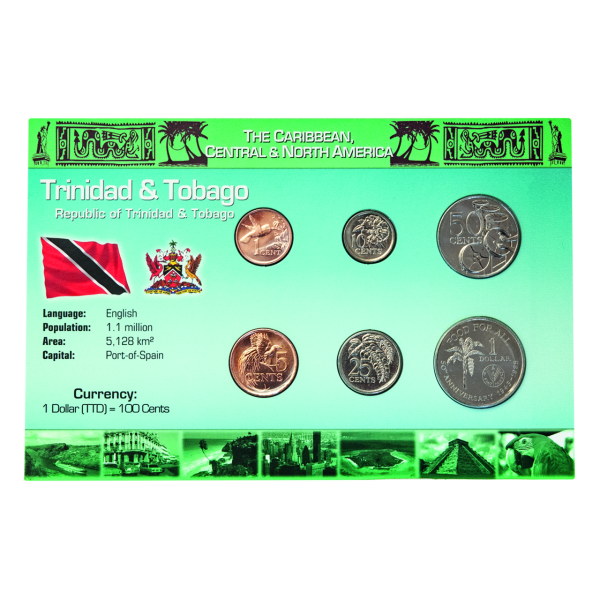 1,91 Dollar Kursmünzensatz Trinidad und Tobago - 6 Münzen