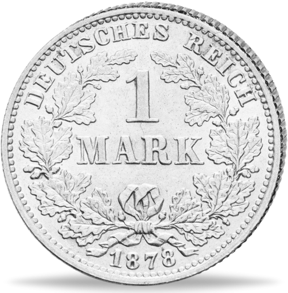 1 Mark Silbermünze des Deutschen Kaiserreichs - Vorderseite Münze