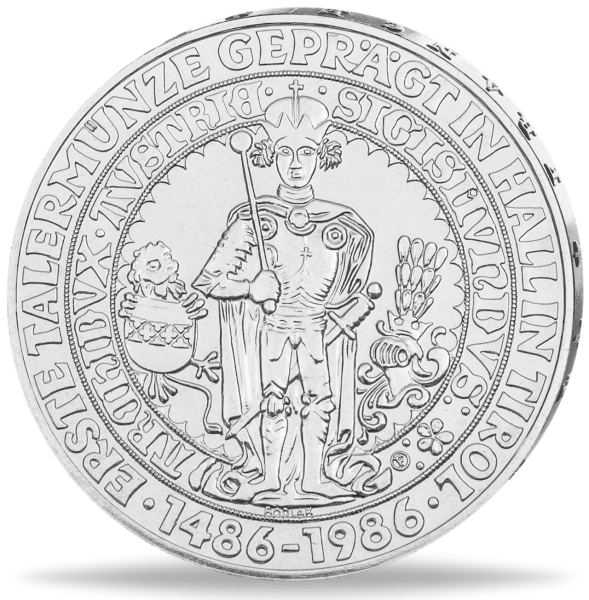Österreich, 500 Oes Haller Thaler 1986 - Silber - Münze Vorderseite