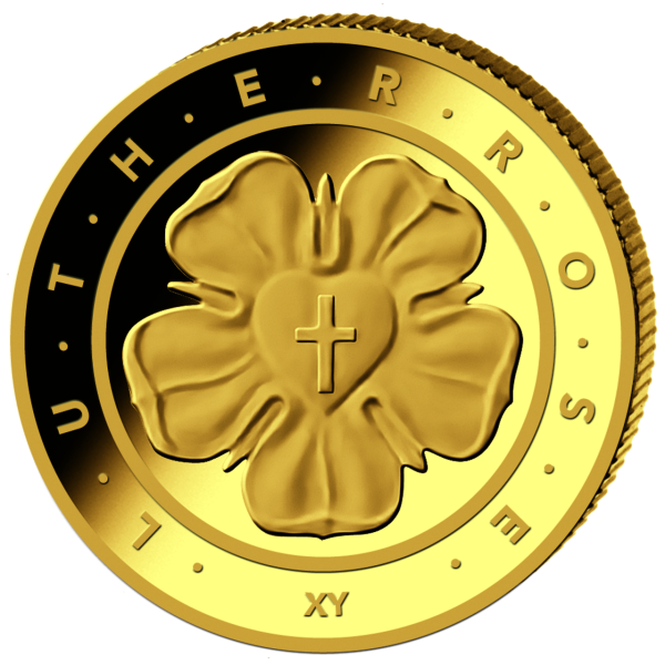 50 Euro Lutherrose - zum 500-jährigen Jubiläum der Reformation - Münze Vordersei