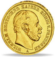 Preußen 10 Mark „Kaiser Wilhelm I. - A“ 1872 - Gold - Münze Vorderseite Preußen 10 Mark „Kaiser Wilhelm I. - A“ 1872 - Gold - Münze Vorderseite