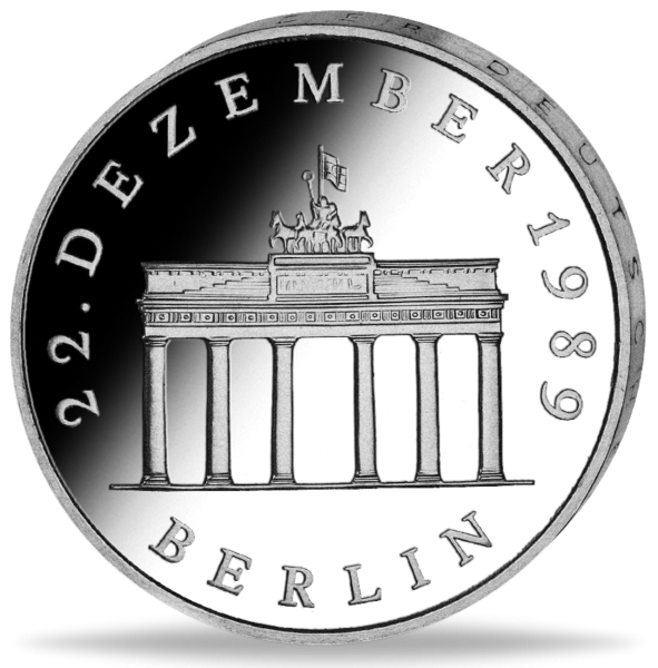 20 Mark der DDR Brandenburger Tor CuNi - Münze Vorderseite