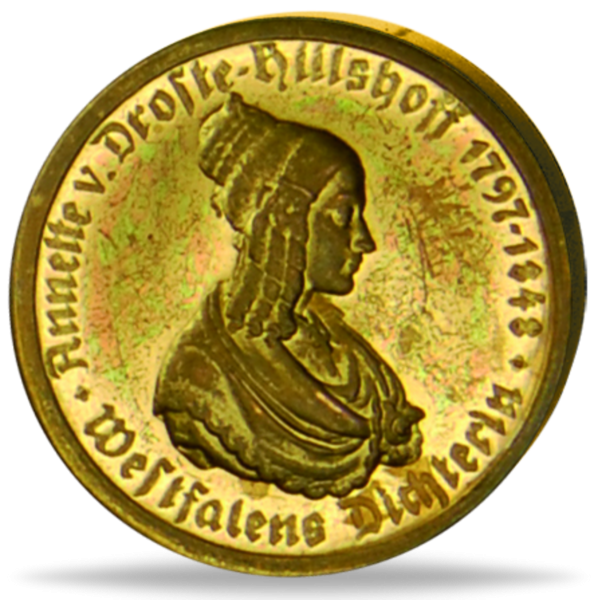 10 Mark Annette von Droste-Hülshoff 1923 Stempelglanz - Münze Vorderseite