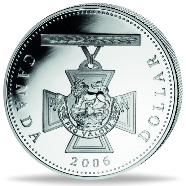 1 CAN-Dollar „Victoria Kreuz - 2006“ - Silber - Münze Vorderseite