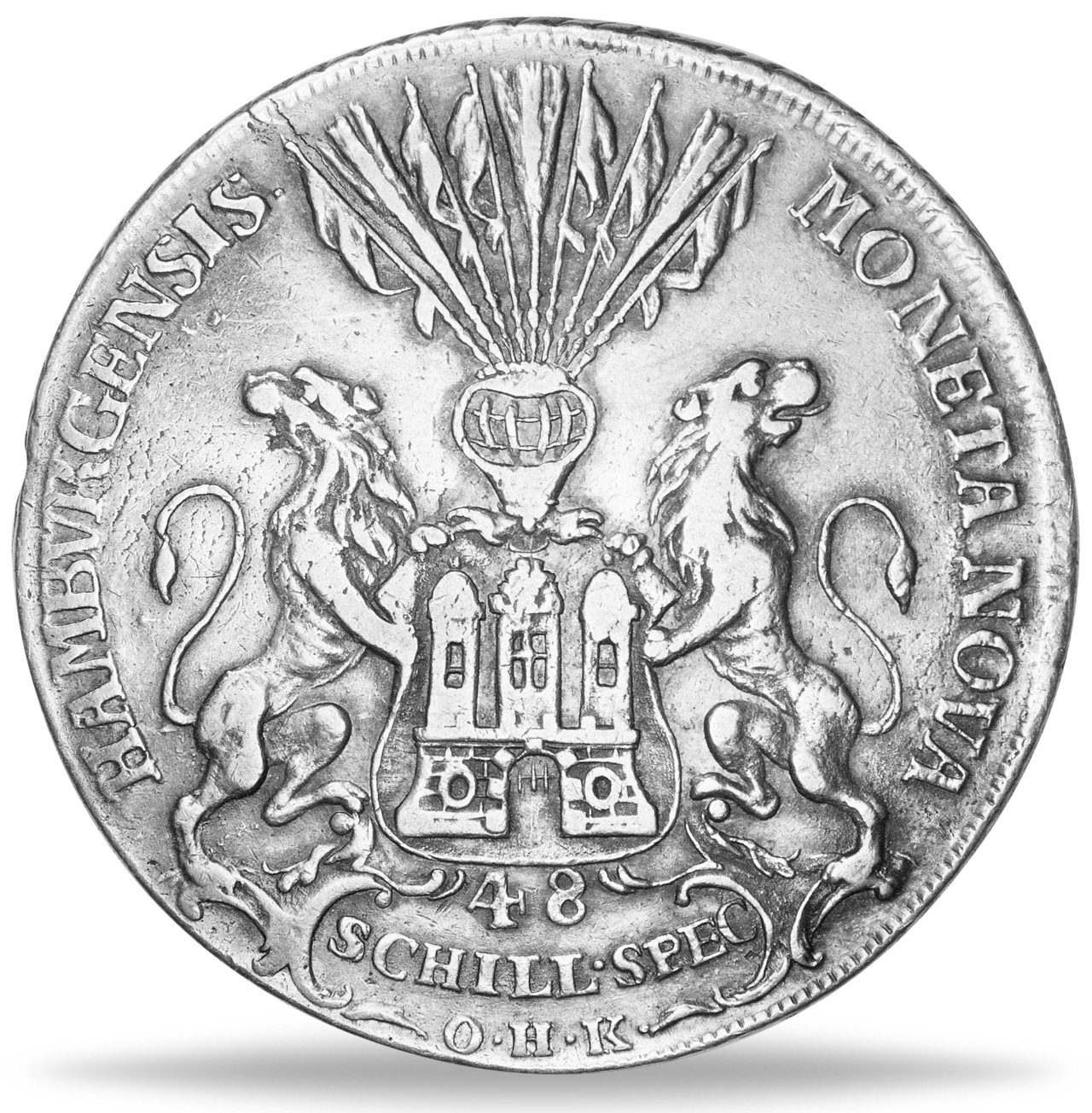Freie und Hansestadt Hamburg, Speciestaler 1764 O.H.K. - Silber ...