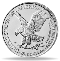 USA 1 Dollar Eagle 1 Unze Silber 2025 - Münze Vorderseite USA 1 Dollar Eagle 1 Unze Silber 2025 - Münze Vorderseite