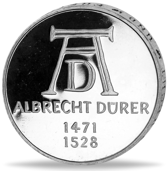 5 DM Albrecht Dürer - Münze Vorderseite