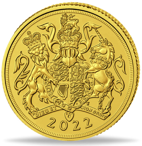 1 Pfund Elizabeth II. St. George - Gold - Münze Vorderseite