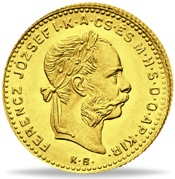 4 Forint Franz Joseph 1880-1892 - Münze Vorderseite
