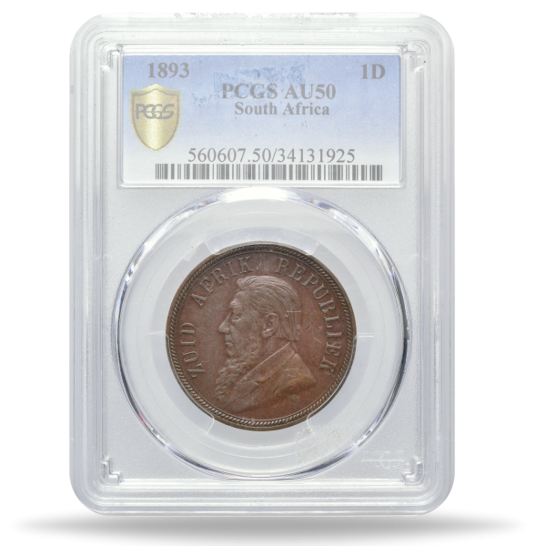 Südafrika, Penny 1893, Zuid Afrikaansche Republiek Münze Vorderseite