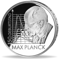 10 Euro Max Planck - Münze Vorderseite 10 Euro Max Planck - Münze Vorderseite