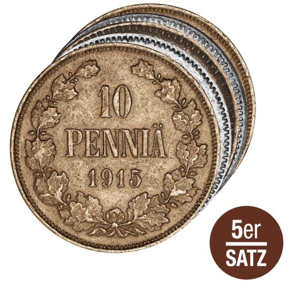 91 Penniä Kursmünzensatz