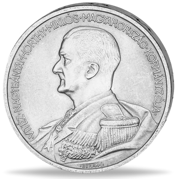 5 Pengo Admiral Horthy - Vorderseite Münze