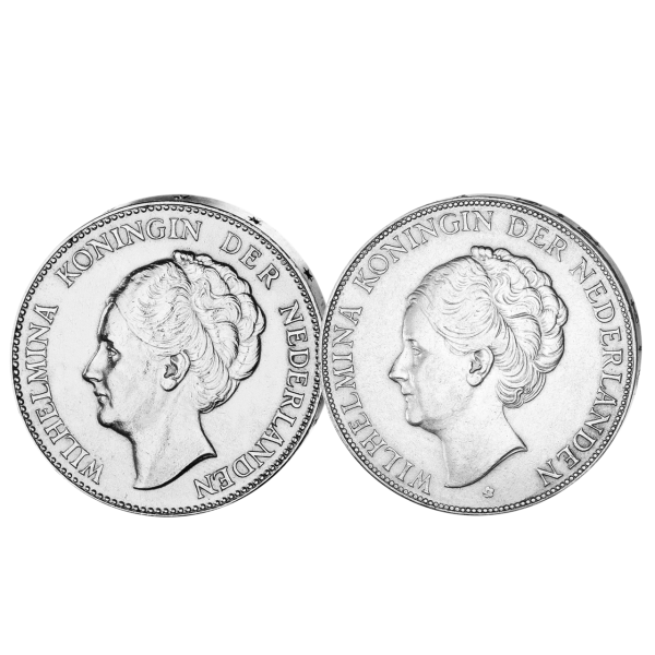 1_+_2-5 Gulden Wilhelmina - Satzbild