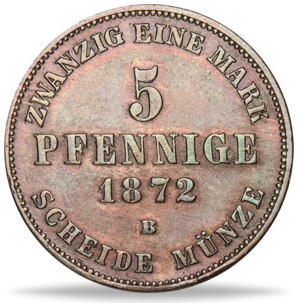 5 Pfennig Mecklenburg-Schwerin - Münze Vorderseite
