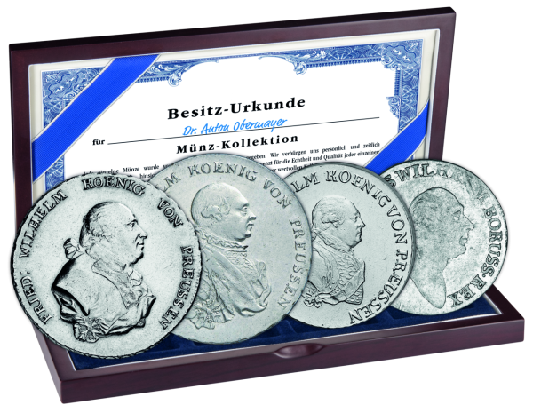 Silber-Satz Fr. Wil. II. 4 Mz - Satzbild