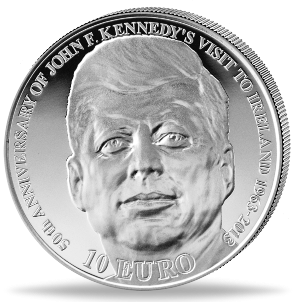 10 Euro John F. Kennedy - Vorderseite Münze