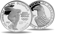 1 Dollar Olympia Los Angeles - Vorderseite Münze / 1 Dollar Olympia Los Angeles - Rückseite Münze 1 Dollar Olympia Los Angeles - Vorderseite Münze / 1 Dollar Olympia Los Angeles - Rückseite Münze