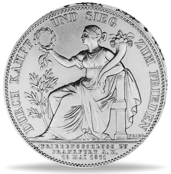 Vereinstaler „Ludwig II.“ (Thun 107) - Münze Rückseite