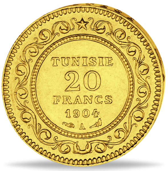 20 Francs Tunesien - Vorderseite Münze