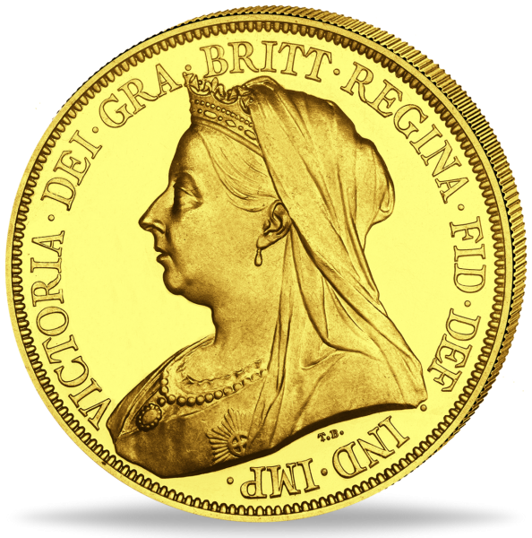 5 Pfund Sovereign Victoria 1893 - Münze Vorderseite