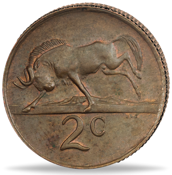 2 Cent Südafrika - Münze Vorderseite